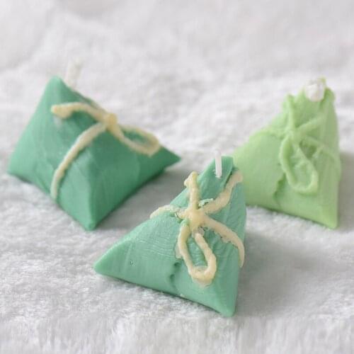 Silicone Candle Molds 3D DIY Handmade Zongzi Shaped Resin Candle Mould Personalized Craft Tool