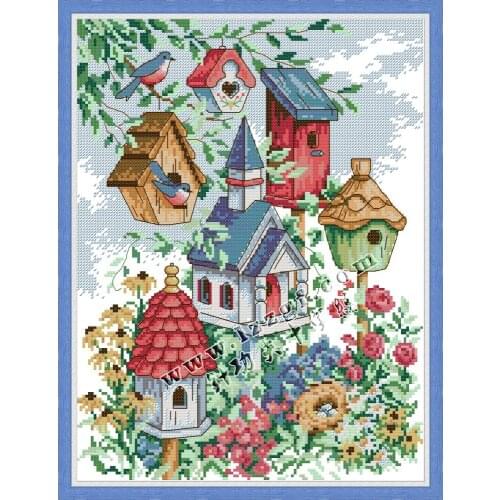 Everlasting Love Cat Chinese Cross Stitch Kits Ecological Cotton Stamped Printed 14CT 11CT DIY Gift Wedding Decoration For Home