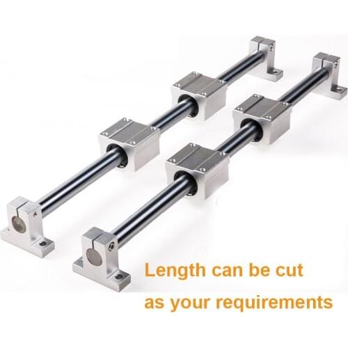 Linear Rail Optical Axis Shaft 10mm 1400/1500mm + SCS10UU Linear Bearing Blocks + SK10/SHF10 Bearing Support