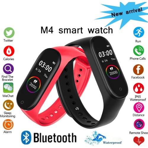 M4 Smart Wristband Waterproof Blood Pressure Heart Rate Monitor FitnessTracker Smart Bracelet M4 Band SmartWatch Sport Pedometer