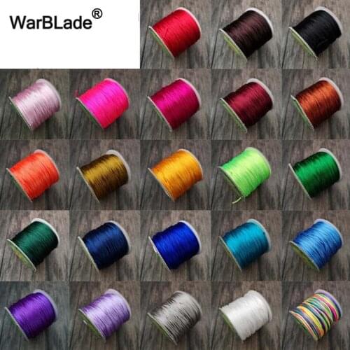 60M/Spool 1.5mm 2mm 2.5mm Nylon Cord Thread Chinese Knot Cotton Cord String DIY Beading Tassels Braided Bracelet Jewelry Making