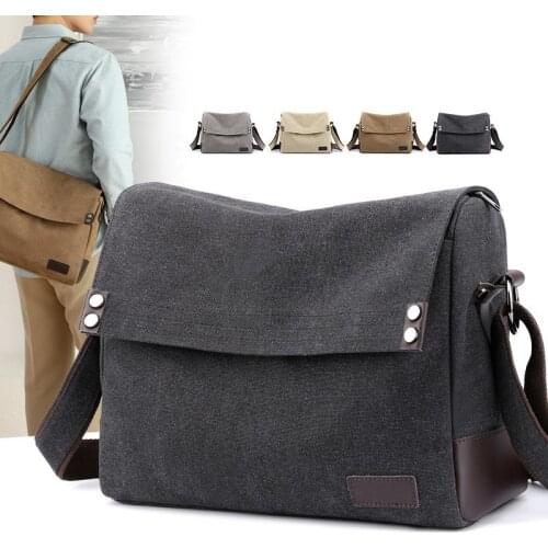2021 Summer New Trend Mens Shoulder Bag Casual Canvas Large-capacity Travel Bags