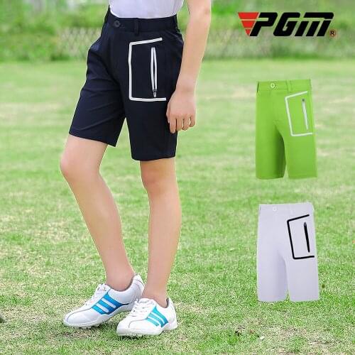 PGM Breathable Childrens Golf Shorts Boys' Pocket Casual Golf Short Pants Comfortable Sportswear Shorts D1044