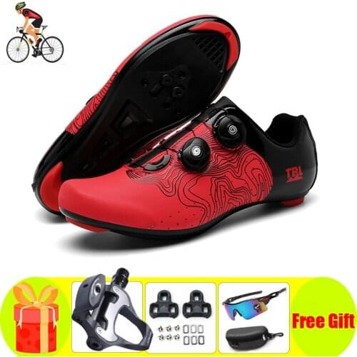 Sapatilha Ciclismo Professional Athletic Bicycle Shoes Road Cycling Shoes Men Self-Locking Bike Shoes Sports Sneakers