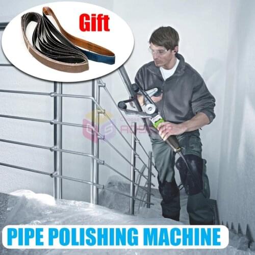 Pipe Tube Belt Sander Polishing Machine Pipe Polisher Pipe Electric Sanding Tool