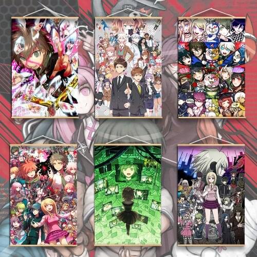Self-adhesive Wall Sticker Danganronpa Zettai Zetsubou Shou Anime Wall Art Poster and Print Living Room Decoration Bedroom Decor