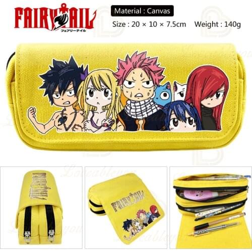 FAIRY TAIL Makeup Cosmetic Brush Travel Bag Case Pen Pencil Pouch Purse Anime Pen Case