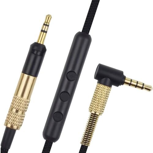2.5mm to 3.5mm HD598 Replacement Cable fit HD598 HD558 HD518 HD599 HD569 HD579 Headphones Stereo Audio Jack Cord Inline Mic