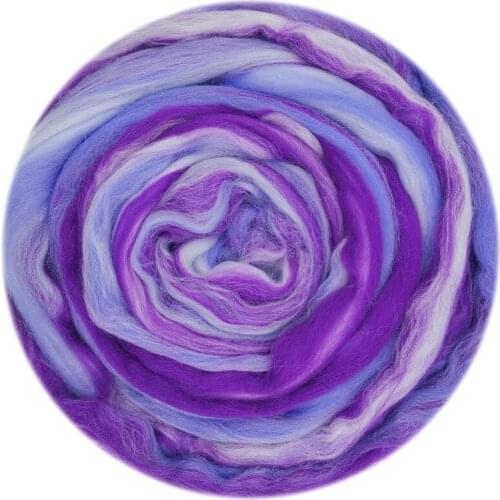Blended Roving 50g, Needle Felting Wool, Hand Dyed Wool Top, Merino Mixed Natural Wool Roving for Needle Felting Kits (20)