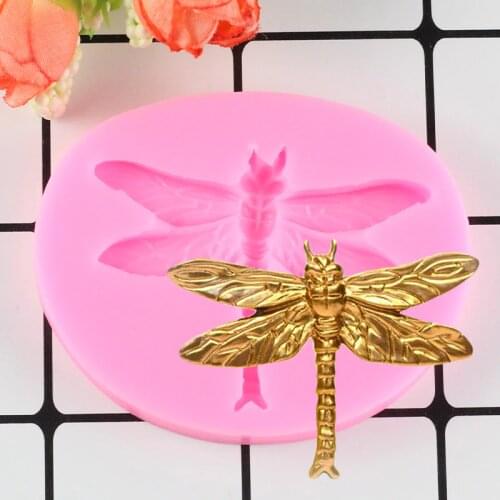 Sugarcraft Dragonfly Silicone Mold Fondant Molds Cake Decorating Tools Chocolate Gumpaste Moulds Cake Border Decoration Mould