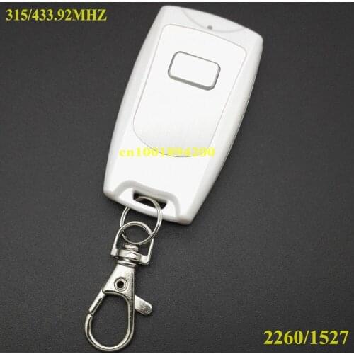 Ultra-thin White Remote Control RF Radio Transmitter Tx 1 Button White Color Wireless Remote 2260 1527 315/433 Light Remote