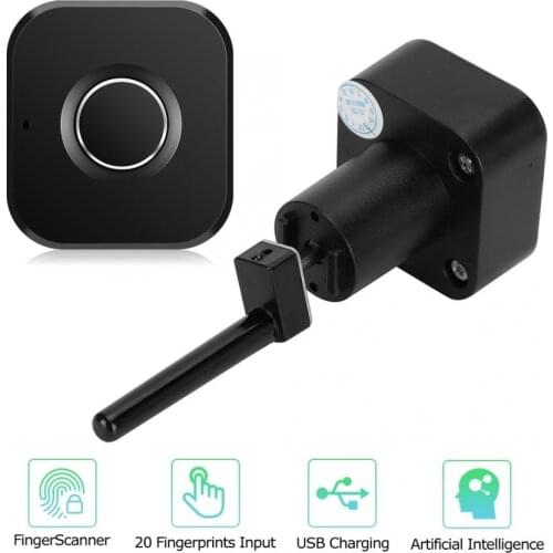 Fingerprint Lock Right Side Smart Fingerprint Keyless Safety Lock for Cabinet Drawer Letter Box USB Charging cerradura puerta