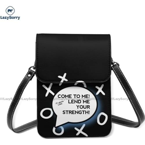 Gacha Life Shoulder Bag Woman Fashion Mobile Phone Bag Aesthetic Leather Business Bags