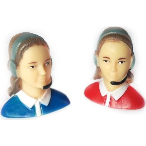 1pc 1/9 Scale Female Pilots Figures Kits for RC Airplane Aircraft Red/Blue
