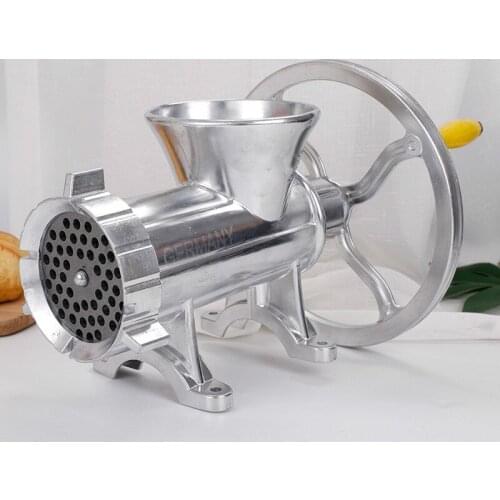 12# Hand Crank Meat Grinder Slicer Manual Sausage Stuffer Filler Machine Mincer Aluminum Alloy Noodle Cutter Nut Miller Chopper
