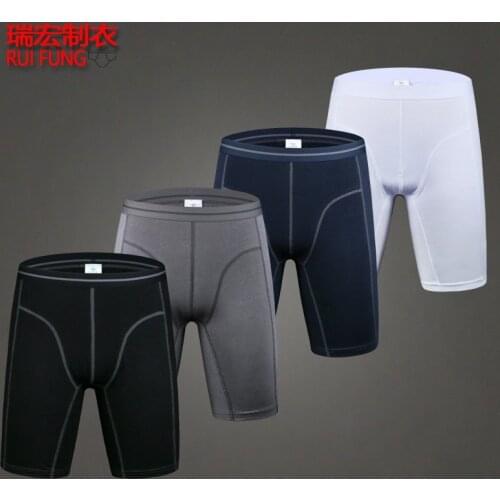 2 Pack Mens Winter Thick Underwear Boxers Shorts Casual Cotton Knee Length Men Long Leg Sport Boxer Man Thin Underpans