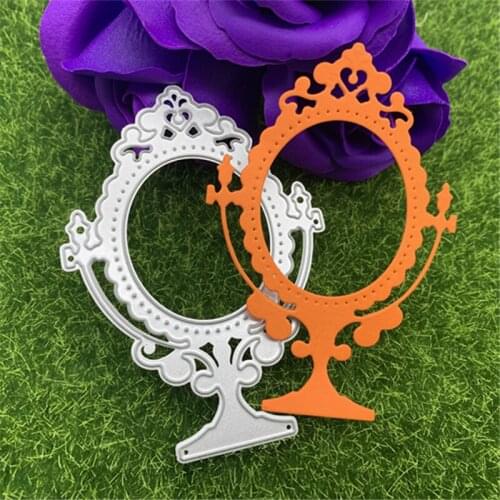 2pcsVertical table lamp dressing table dressing mirror hand embossing DIY creative greeting card scrapbook metal cutting mold