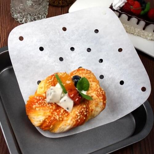 200Pcs Steamer Paper Oil-proof Food Grade Materials Paper Good Performance Multi-use Baking Paper Square steamer baking paper