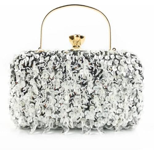 2020 bling evening bags handmade sequins tassel banquet purse for ladies diamond clutch colorful wedding dinner bags MN1449