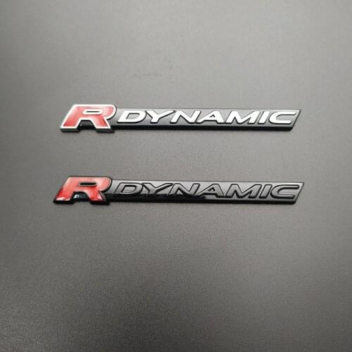 3D Metal R DYNAMIC RDYNAMIC Emblem Logo sticker For Land Rover Discovery Autobiography Freelander Evoque Defender 3 Car Styling