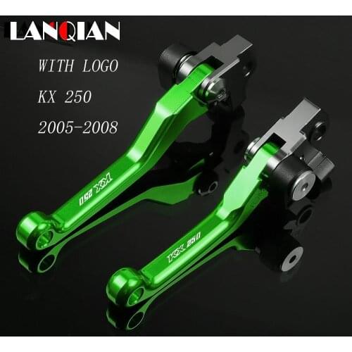 CNC Aluminum Dirt Bike Motocross Pit Bike Pitbike Brake Clutch Levers For Kawasaki KX250 L1 KX 250 2005 2006 2007 2008