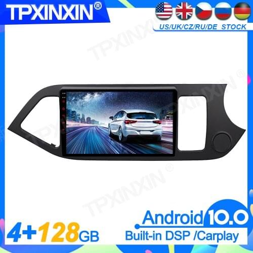 Android10 For Kia PICANTO MORNING 2012-2016 Head Unit Car Multimedia Player Auto Radio Tape Recorder GPS Navigation DSP IPS 2Din
