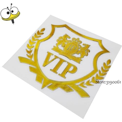 Car Sticker Emblem Badge Decal For VIP Logo For Skoda Octavia ISUZU Dmax Honda CRV Hyundai i30 Dacia Subaru Infinit Automobiles