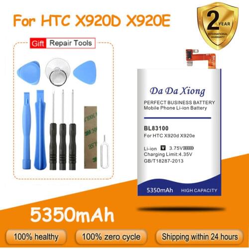 Free shipping BL83100 5350mAh Phone Battery for HTC x920e x920d butterfly droid dna htl21 Deluxe DLX One X5 Replacement batteria