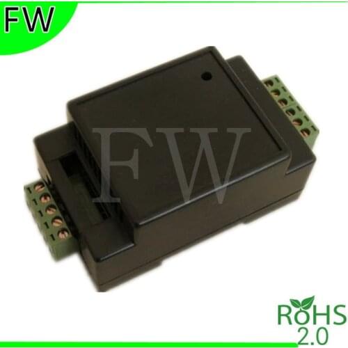 Din rail ABS plastic casing rail terminal cassette casing rail housing without terminal PLC enclosure 88*55*44mm