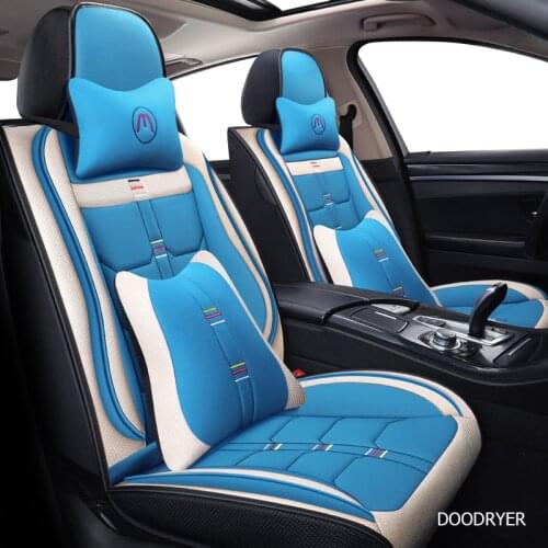 DOODRYER flax car seat cover For peugeot 207 201 301 307 sw 508 sw 308 206 4007 2008 5008 2010 3008 607 507 accessories seat