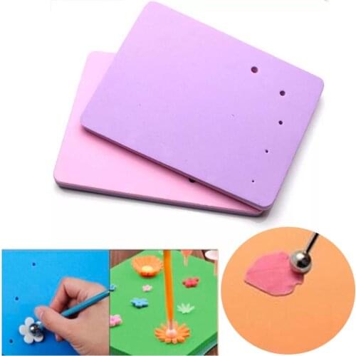 Cake Board 1PC Petal and Leaves Veining Sponge Board Decorating Platform Cake Fondant Baking Flower Tools P012