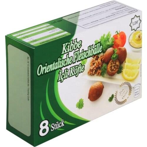 Eco friendly custom printing waterproof freezer frozen food paper packaging box