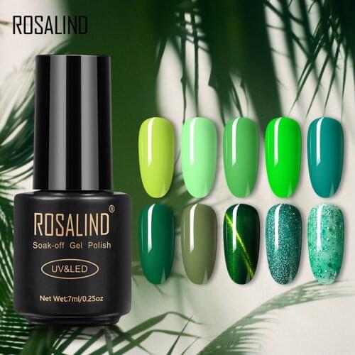 ROSALIND Gel Nail Polish Hybrid Varnishes For Art Design Manicure Autumn Colors Base Primer Nails Semi Permanent Enamel 7ML