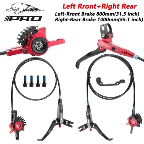 MTB Line Pulling Hydraulic Disc Brake Calipers Front Rear 800/1400mm CNC aluminum Mountain Bike Oil Disc Brake XTR M6100 MT200