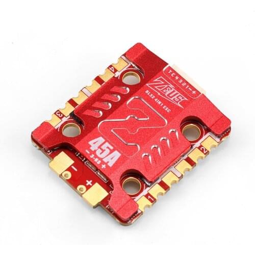 HGLRC Zeus 45A 3-6S BLHELI_32 DSHOT1200 4in1 Brushless ESC 20X20mm for RC Flight Controller Stack FPV Racing Drones DIY Parts