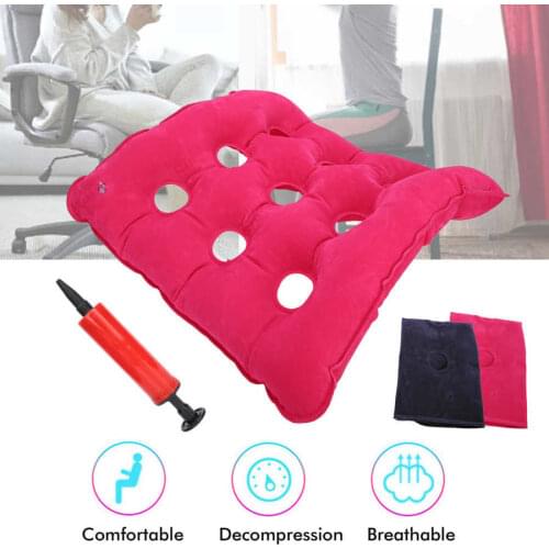 Washable for Elderly Disabled Anti‑Bedsore Cushion Inflatable Chair Cushion for Elderly Bedridden Patient with Pump Diaper