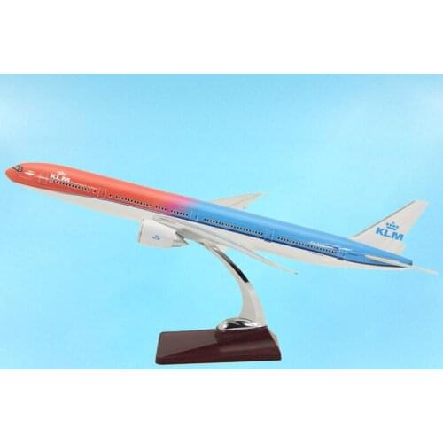Diecast 1/150 Scale 47CM KLM 777 B777-300ER Royal Dutch Airways Airline Airliner Aviation Toys Plane Gifts Collection Display