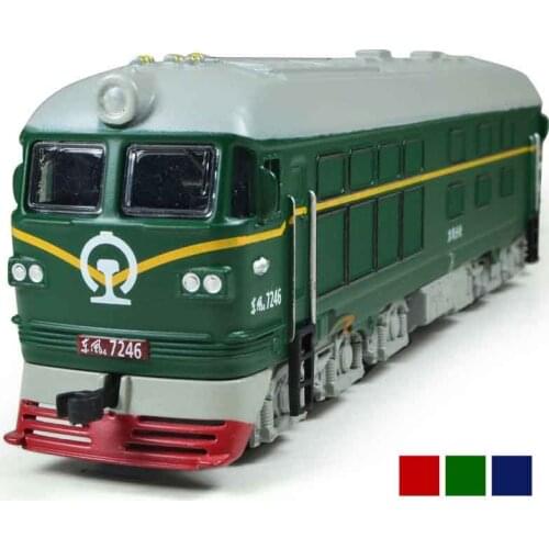 2019 hot Selling 1:87 scale Steam Train alloy model sound and light back to the car model toy green locomotive model boys toys