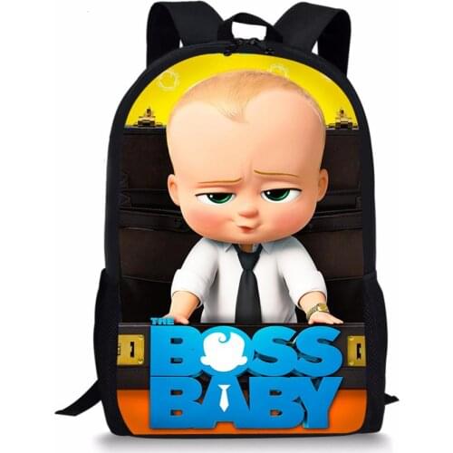 Fashion Childrens' School Backpack Boss Baby Pattern Students School Bag Cartoon Anime Design Teenagers Book-Bags Mochila