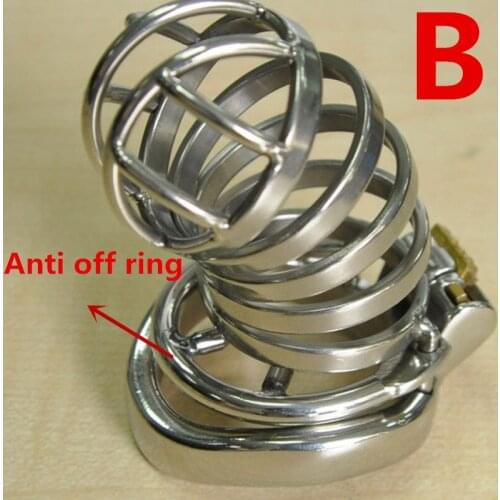 Male Steel Stainless Male Chastity Cock Cage Chastity Cage Penis Ring Male Chastity Toys Penis Lock Sex Toy Sex Product G206