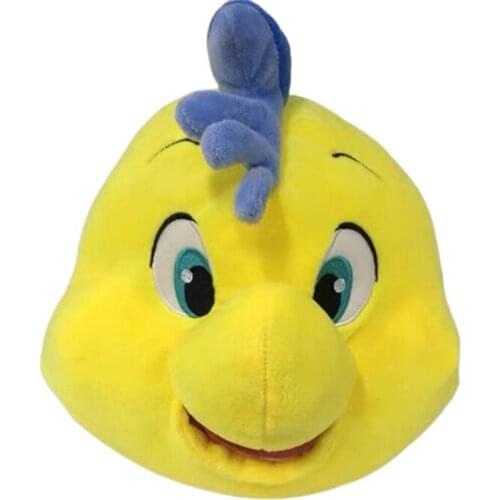Disney Cartooon The Little Mermaid flounder High Quality Soft Stuffed Soft pillow Doll Plush Toys Birthday Present For Child