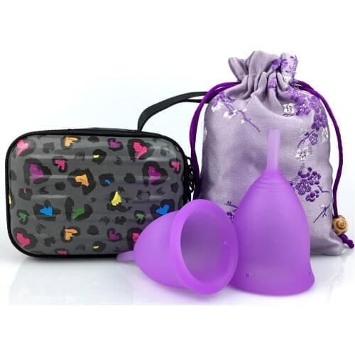 Menstrual Cup set for lady period Hygiene Sustainable Tampon Alternative Medical Silicone Lady period menstrual cope