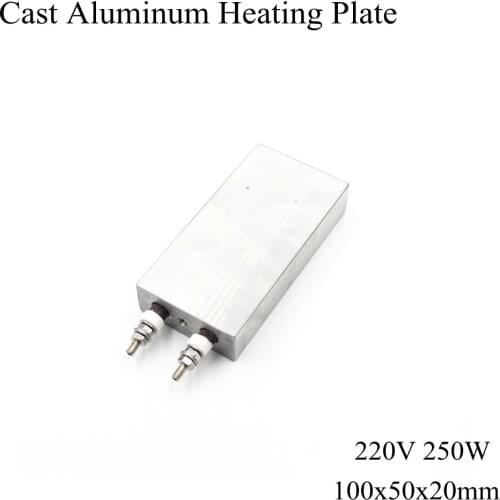 100x50x20mm 220V 250W Cast Aluminum Heating Plate Die Casting Aluminum Band Heater For Press Machine Extruder Laminator