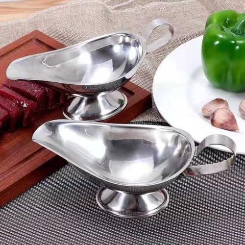 Stainless Steel Sauce Sup For Steak Western Steak Sauce Container Sauce Boat