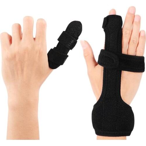 NEW Adjustable Finger Splint Metacarpal Support Elastic Fixing Band Protective Cover for Fracture Sprain Dislocation