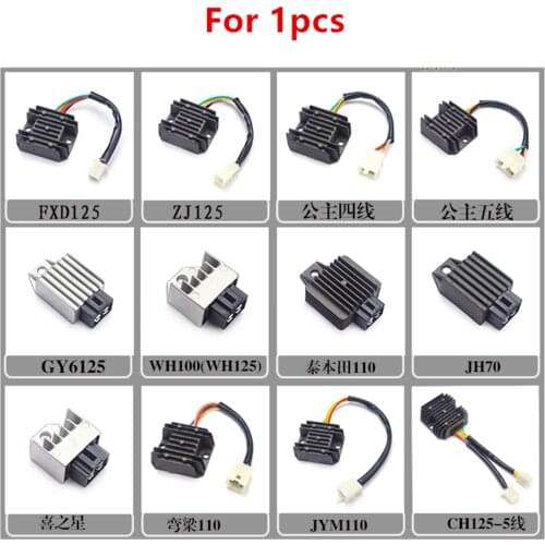 Motorcycle Rectifier Voltage Regulator Silicon Rectifier for GS GN WY GY6 CH125 FXD ZJ 110 Silicon