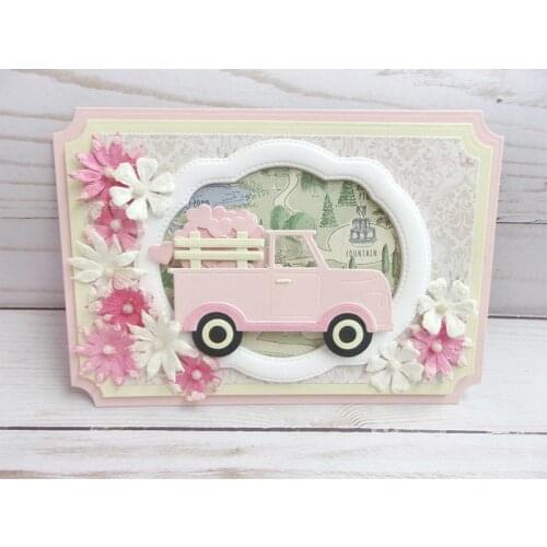 Cutting Dies Farm Truck Scrapbook Cardmaking DIY Paper Craft Metal Stencil Surprise Creation