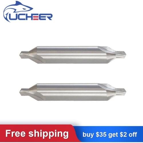 UCHEER Solid Carbide A Type Center Drill Bits 60° Countersink cutter milling