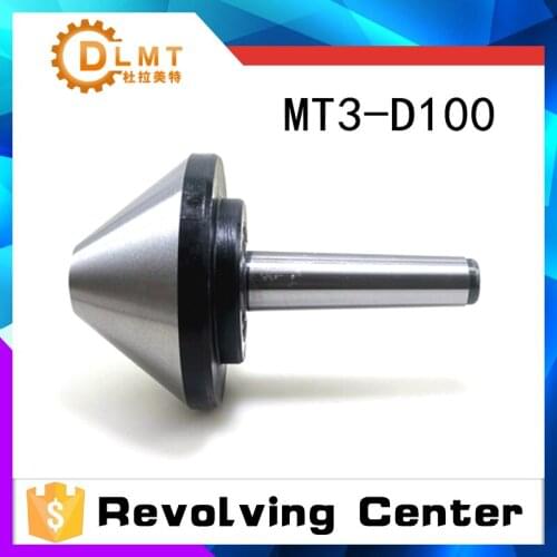 1PC Umbrella Revolving Center MT3 100 Bull nose live center rotation top for lathe machine Rotary center