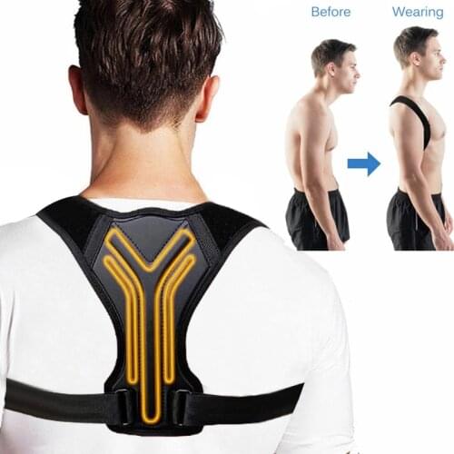 Back Posture Corrector Corset Clavicle Spine Posture Correction Back Support Belt Comfortable Soft Strip Corrector for Adult
